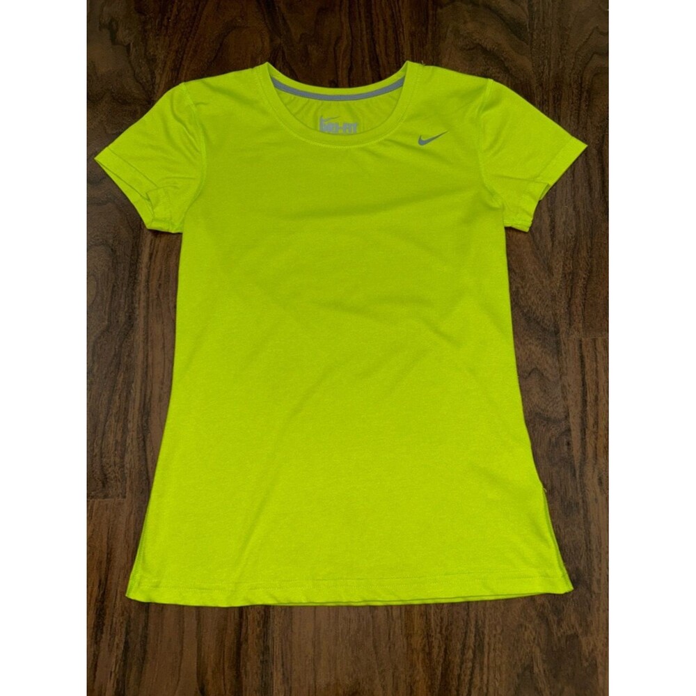 Nike Women's Dri-FIT Short Sleeve Tee - Neon Yellow-Green